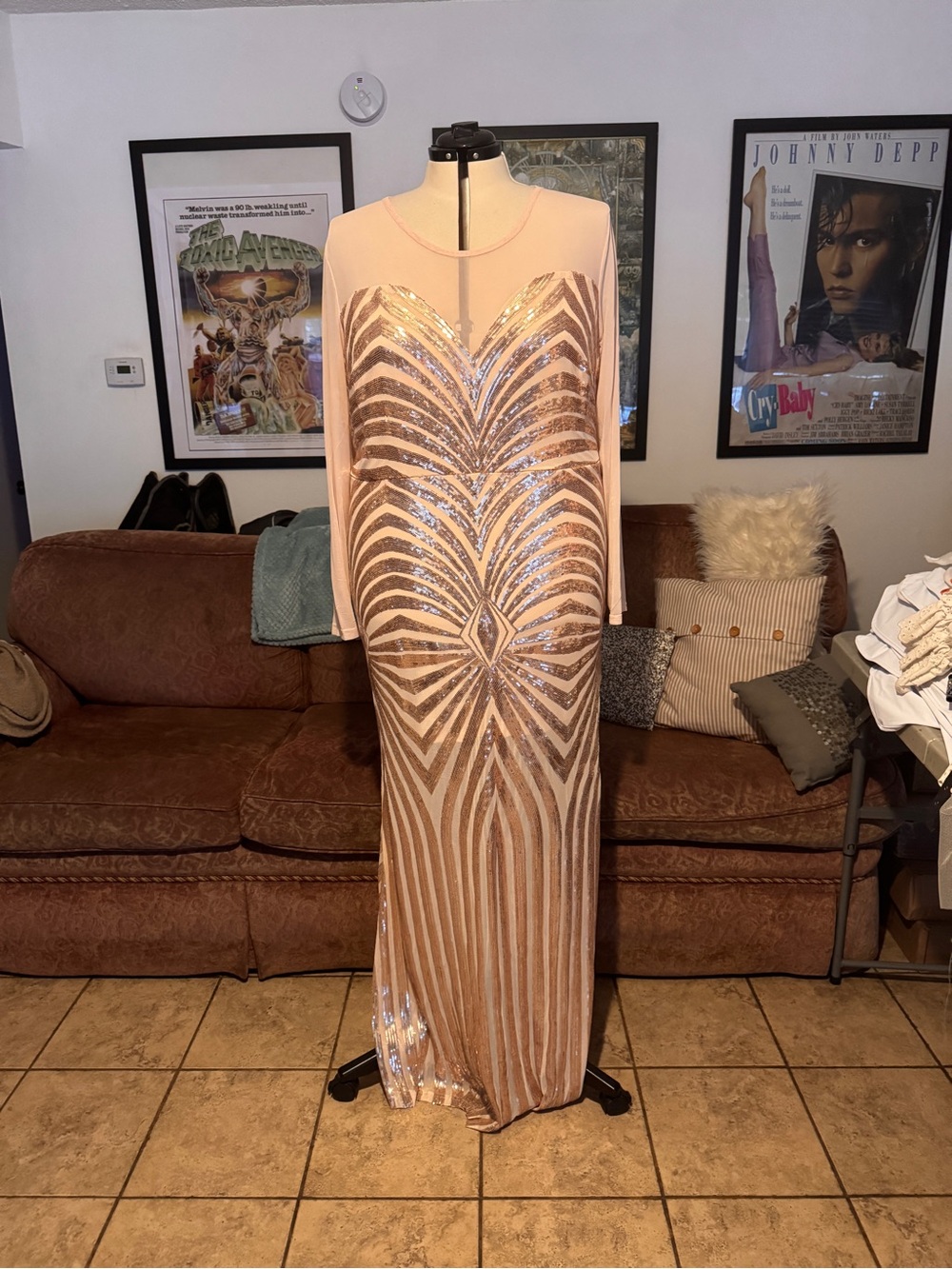 Rose Gold A Line Formal- 4XL